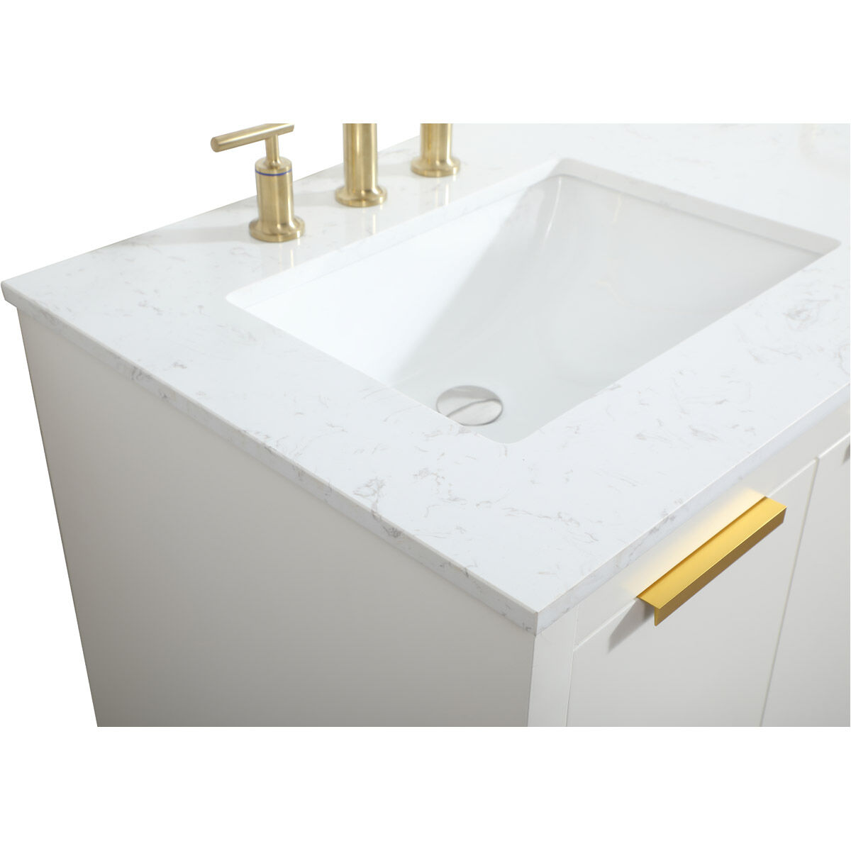 Blake 60 X 22 X 34 inch White Vanity Sink Set