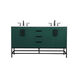 Eugene 60 X 22 X 34 inch Green Vanity Sink Set