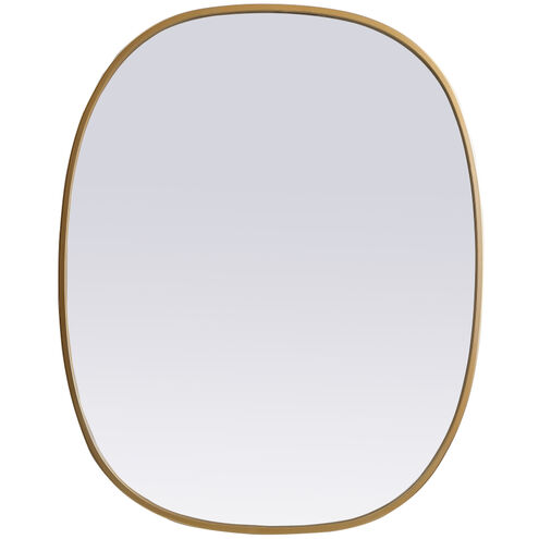 Brynn 30 X 24 inch Brass Mirror in 24 x 30