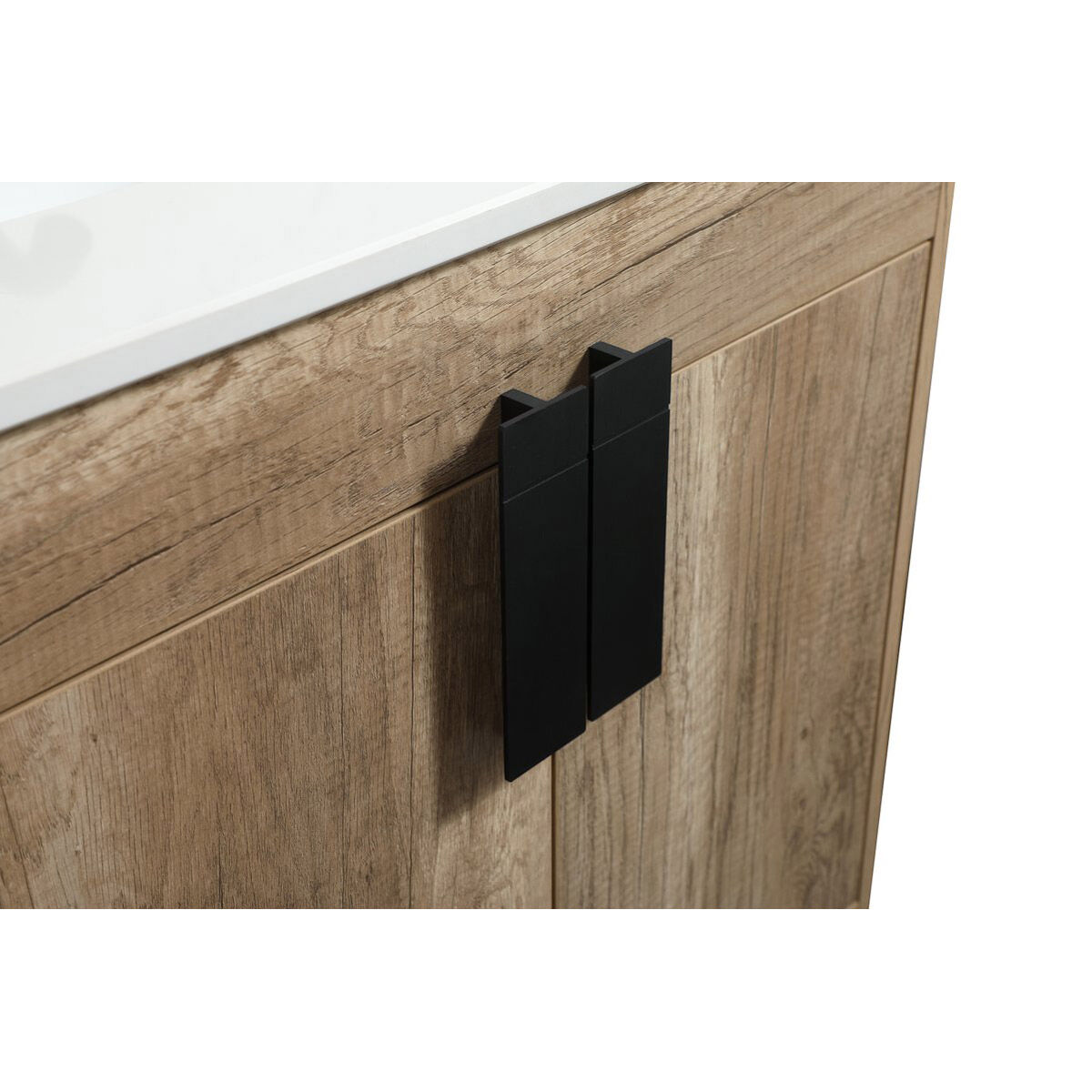 Eugene 60 X 22 X 33.5 inch Natural Oak Vanity Sink Set