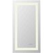 Riven 36 X 18 inch White LED Mirror