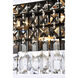 Maxime 7 Light 4.5 inch Black and Clear Wall Sconce Wall Light in Royal Cut
