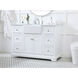 Franklin 48 X 22 X 35 inch White Bathroom Vanity Cabinet