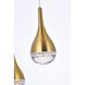 Amherst 5 Light 14.5 inch Satin Gold Pendant Ceiling Light