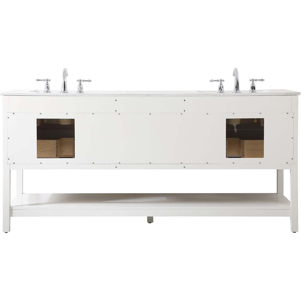 Sinclaire 72 X 22 X 34 inch White Vanity Sink Set