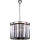 Sydney 6 Light 20 inch Polished Nickel Pendant Ceiling Light in Silver Shade, Urban Classic