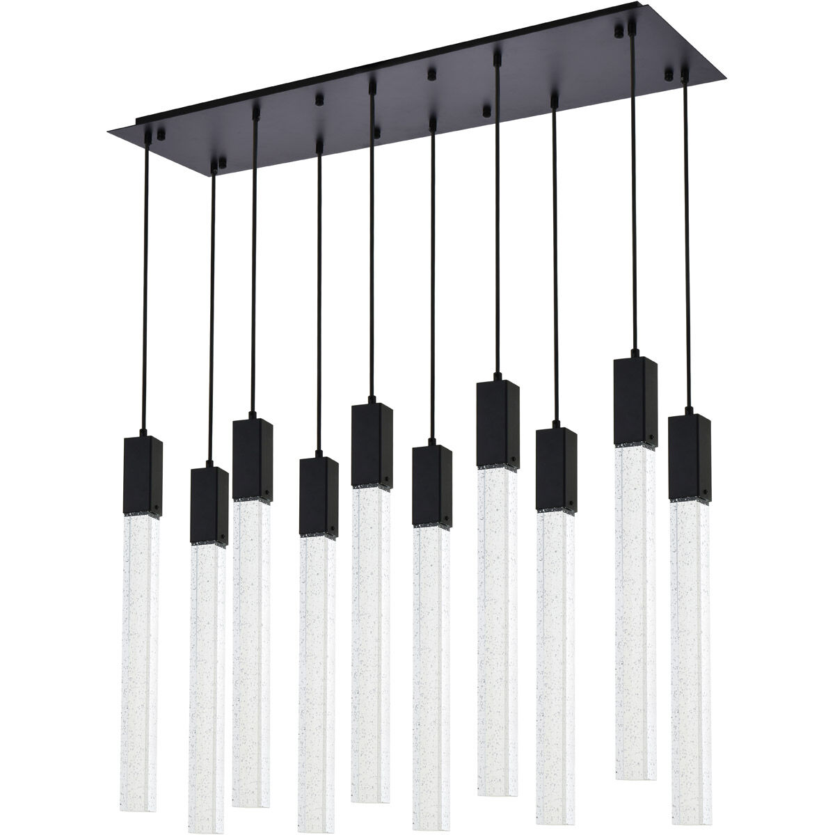 Weston 10 Light 42 inch Black Pendant Ceiling Light