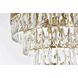 Josephine 6 Light 18 inch Satin Gold Flush Mount Ceiling Light