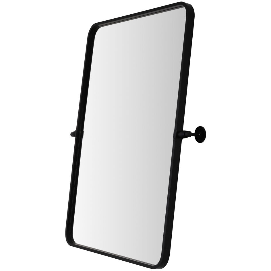 Everly 32 X 24 inch Black Mirror