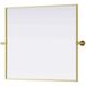 Amoura 30 X 27 inch Brass Mirror
