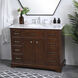 Americana 84 X 22 X 70 inch Teak Vanity Sink Set