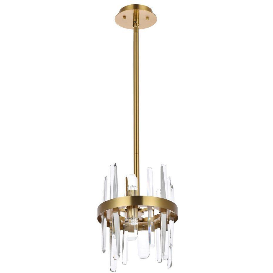 Serena 6 Light 10 inch Satin Gold Pendant Ceiling Light