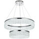 Rune 2 Light 24 inch Chrome Chandelier Ceiling Light