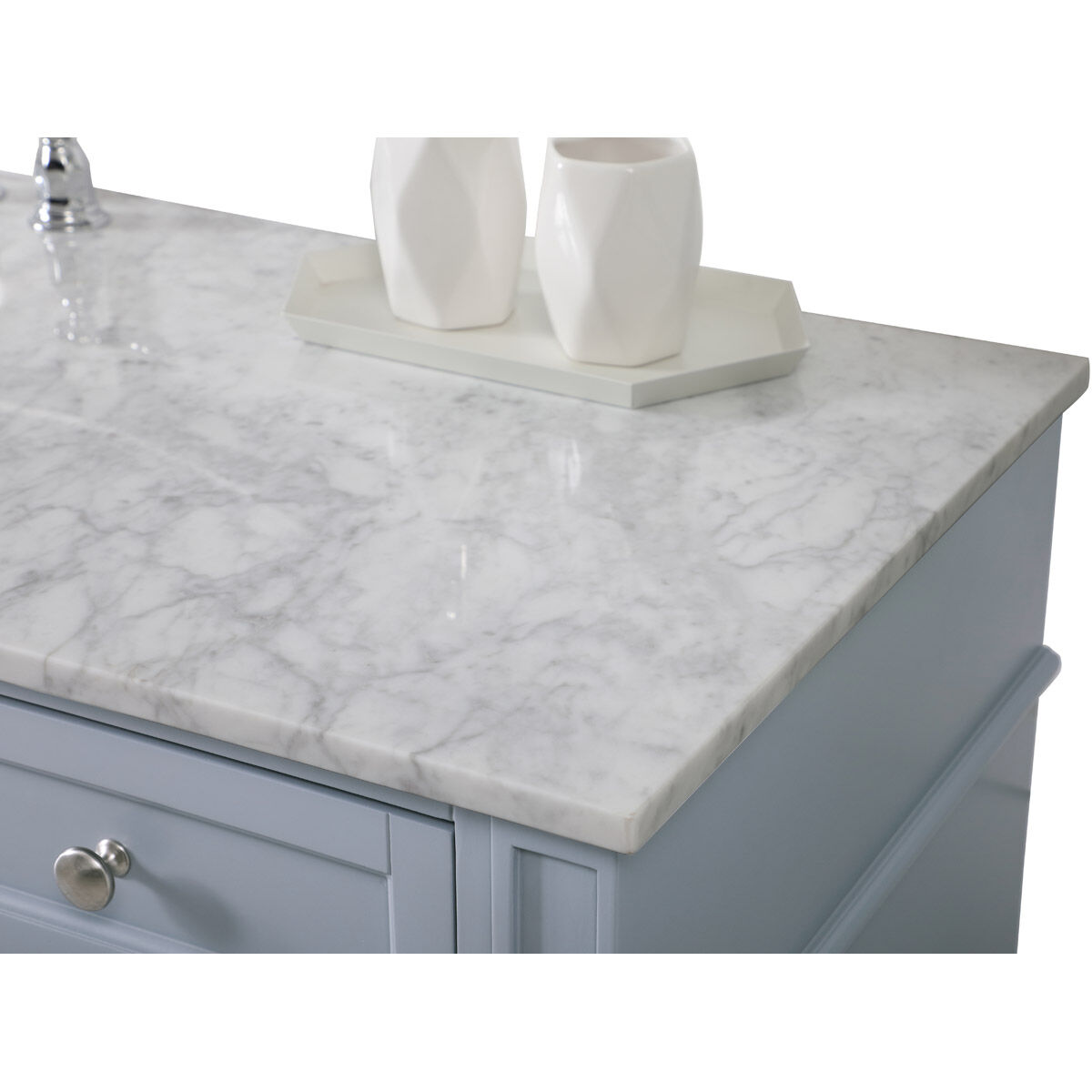 Park Avenue 60 X 22 X 35 inch Grey Vanity Sink Set