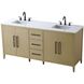 Millie 72 X 35 inch Honey Brown Bathroom Vanity Cabinet