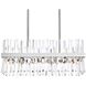 Serephina 16 Light 30 inch Chrome Linear Chandelier Ceiling Light