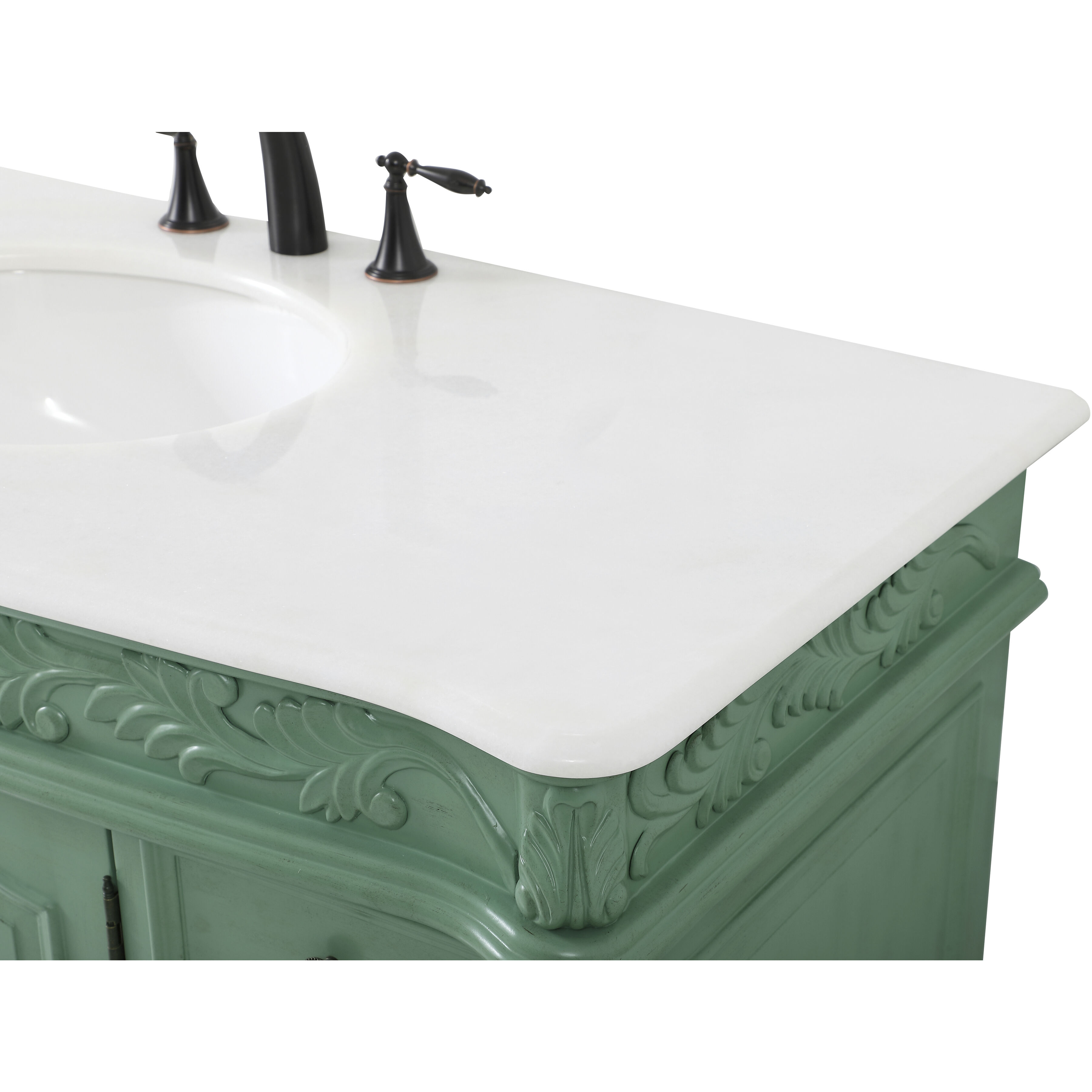 Bordeaux 48 X 22 X 36 inch Vintage Mint Vanity Sink Set