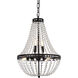 Valeria 5 Light 14 inch Black Pendant Ceiling Light