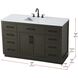 Alden 54 X 35 inch Mocha Brown Bathroom Vanity Cabinet