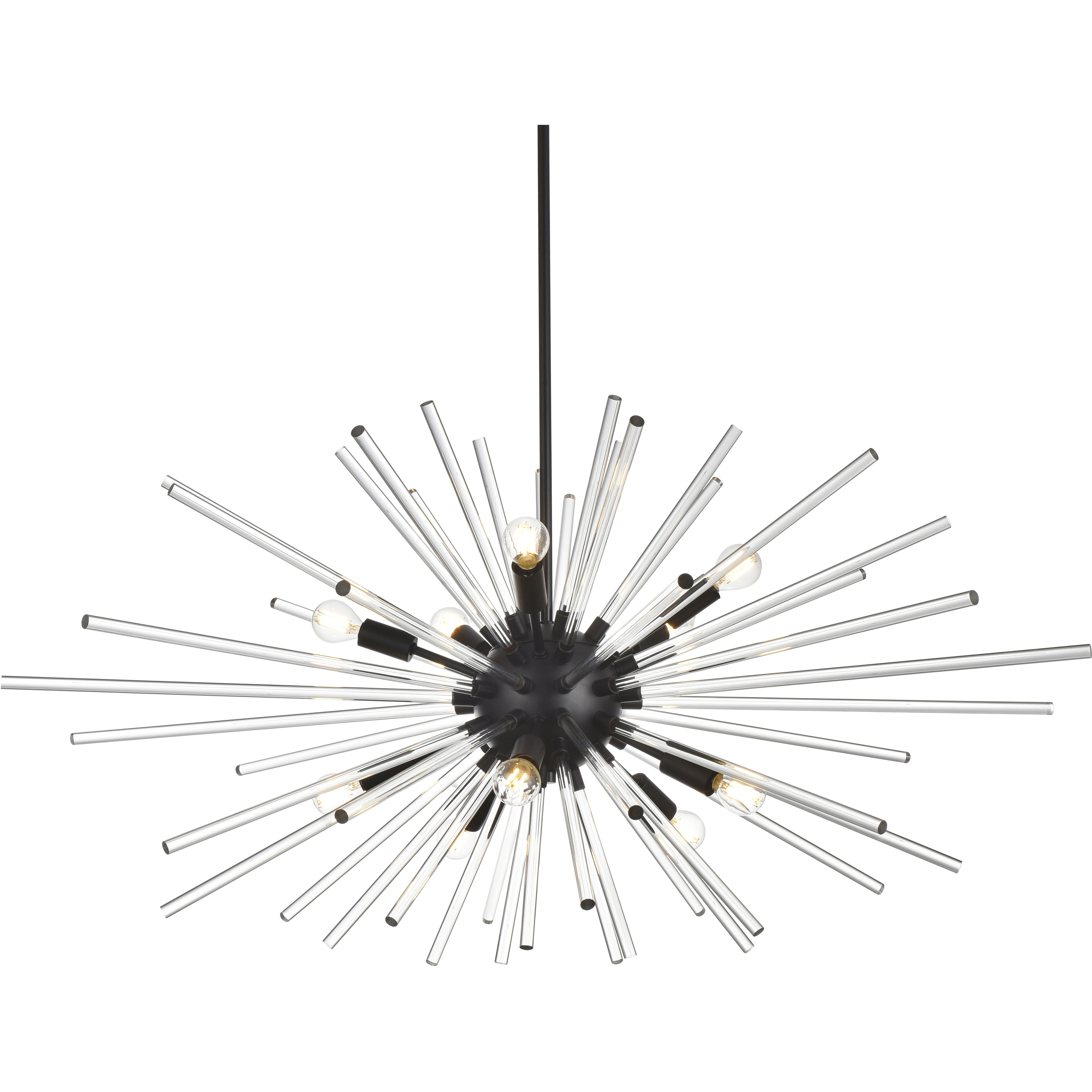 Sienna 10 Light 42 inch Black Pendant Ceiling Light