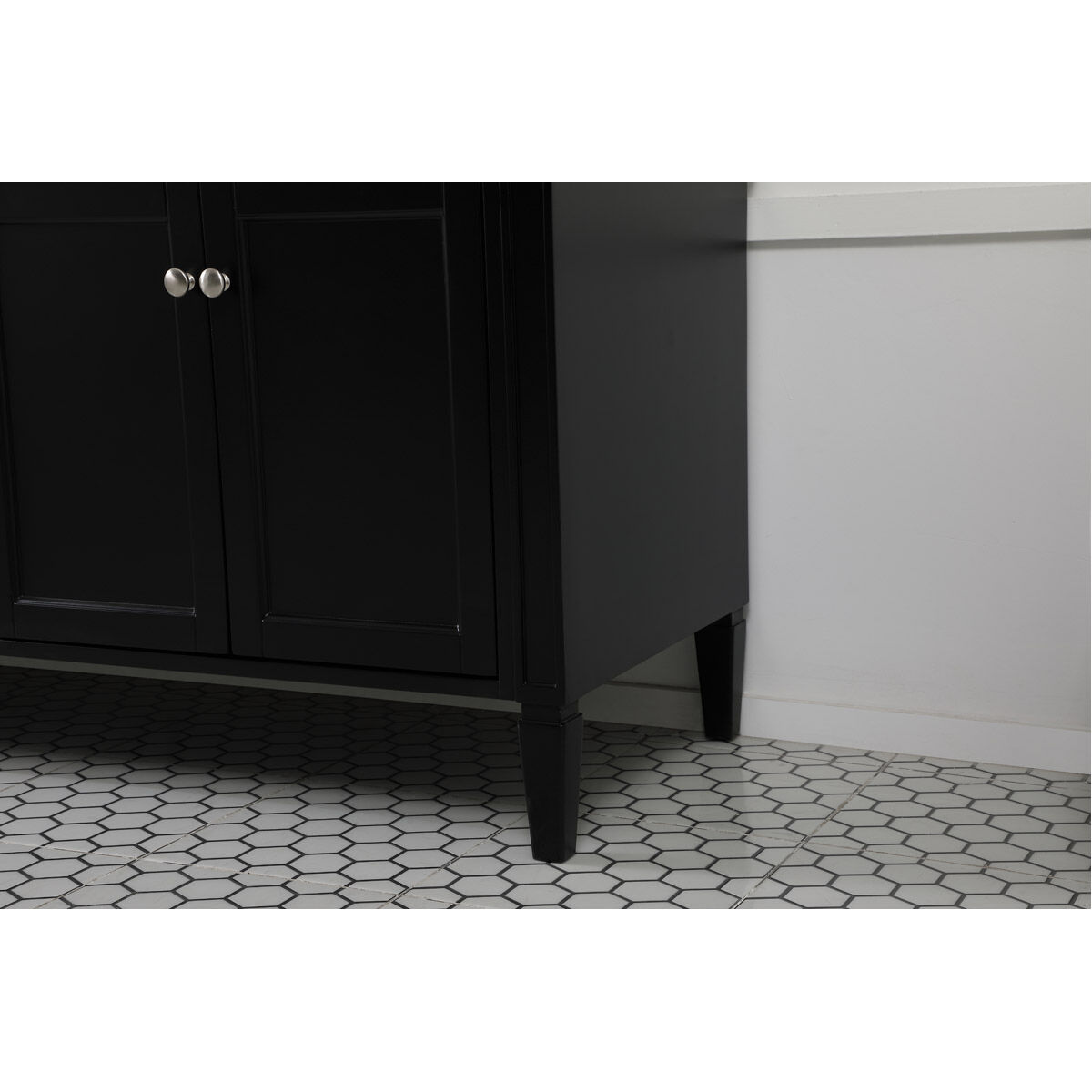 Park Avenue 72 X 21.5 X 35 inch Black Vanity Sink Set