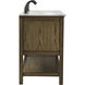 Metropolis 60 X 22 X 34 inch Driftwood Vanity Sink Set in Dark Walnut