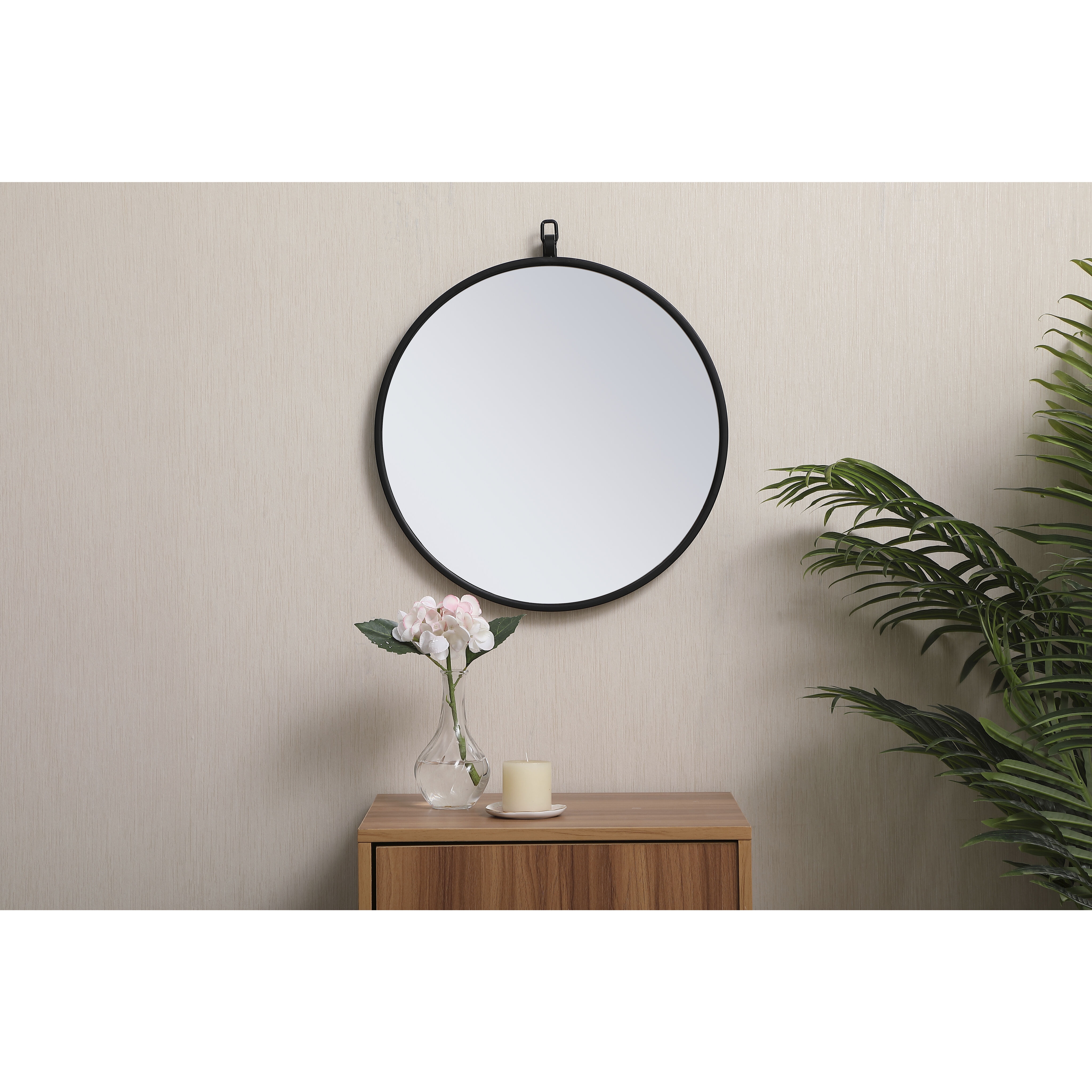 Eternity 18 X 18 inch Black Wall Mirror