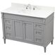 Bennett 48 X 21 X 35 inch Grey Vanity Sink Set