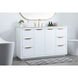 Blake 54 X 22 X 34 inch White Vanity Sink Set