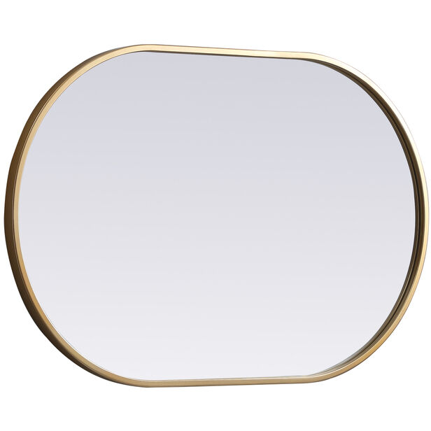 Asha 30 X 20 inch Brass Mirror in 20 x 30