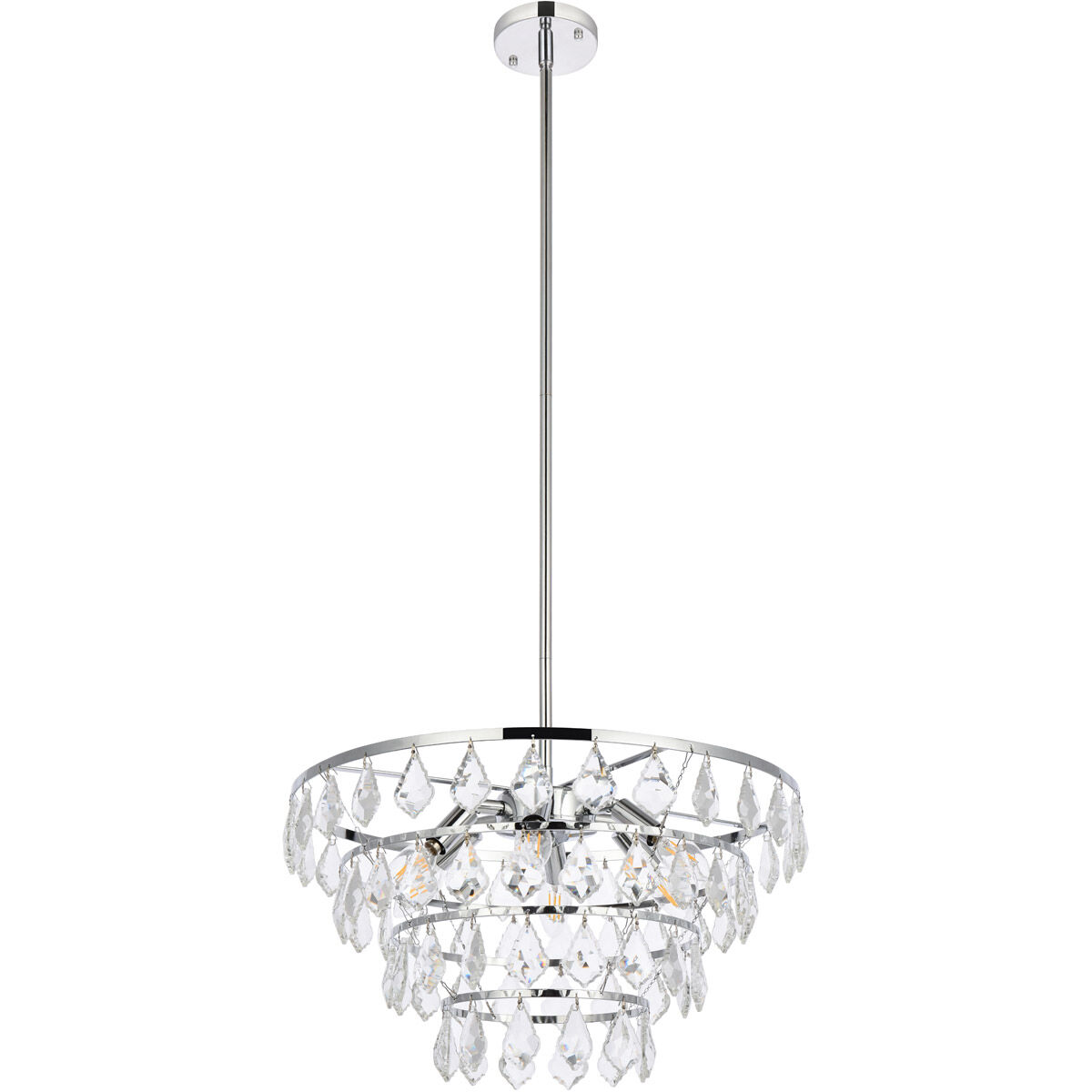 Ella 6 Light 20 inch Chrome Pendant Ceiling Light