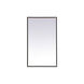 Pier 30 X 24 inch Black LED Mirror