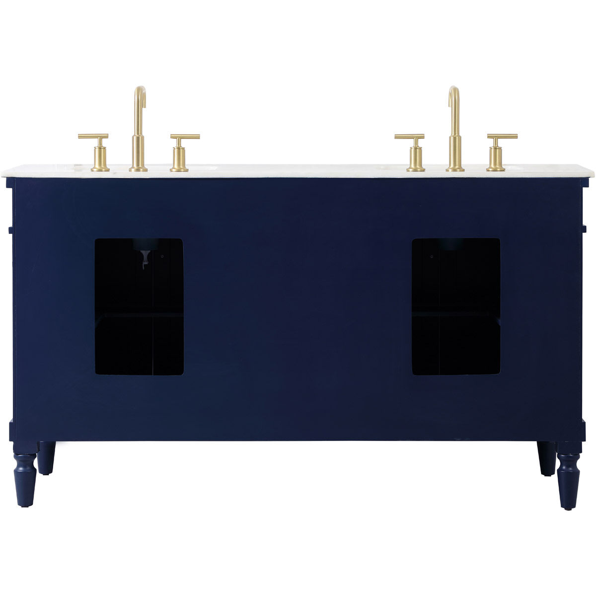 Lexington 60 X 21.5 X 35 inch Blue Vanity Sink Set