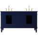 Lexington 60 X 22 X 35 inch Blue Vanity Sink Set