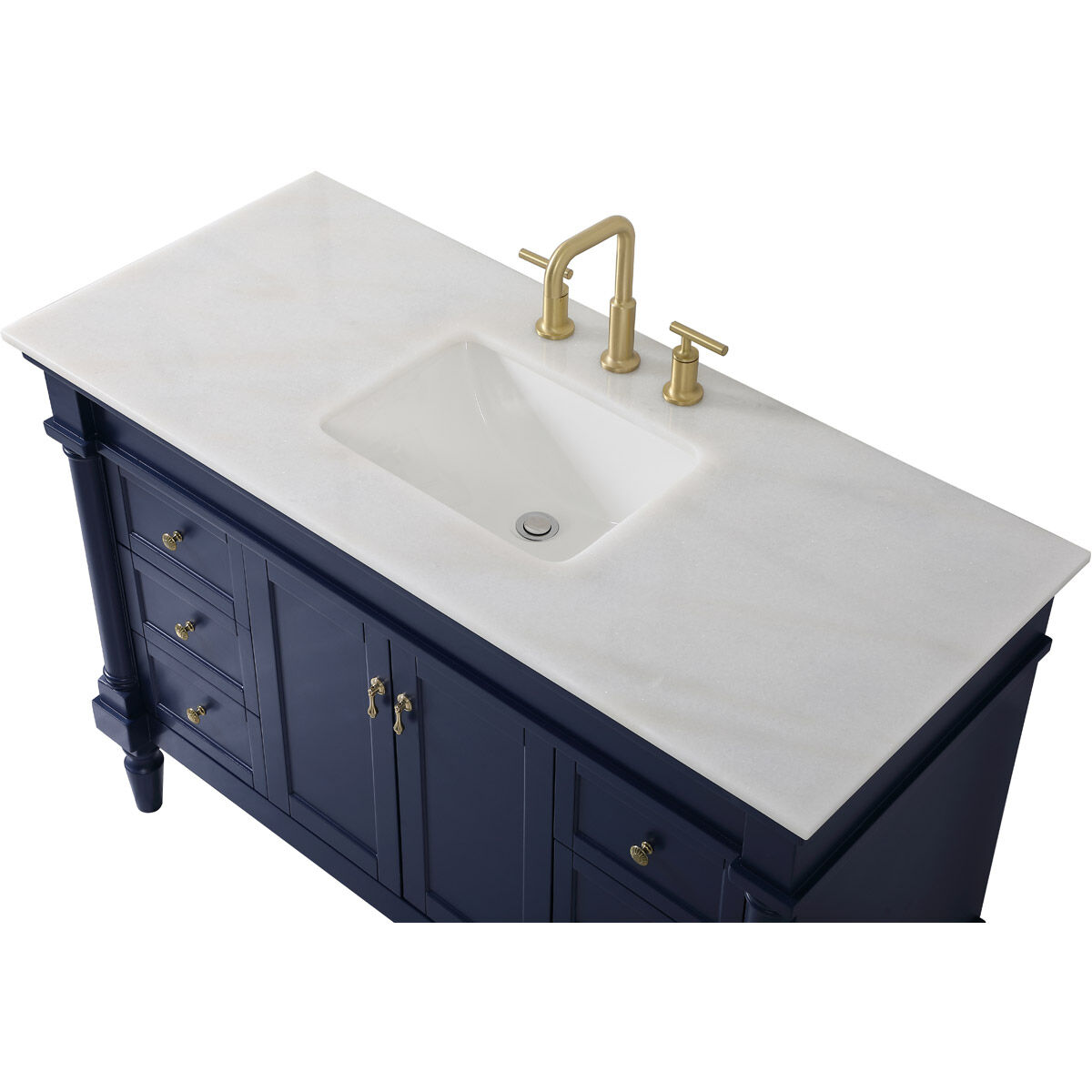 Lexington 48 X 22 X 35 inch Blue Vanity Sink Set