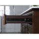 Americana 84 X 22 X 70 inch Teak Vanity Sink Set