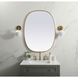 Brynn 40 X 30 inch Brass Mirror in 30 x 40