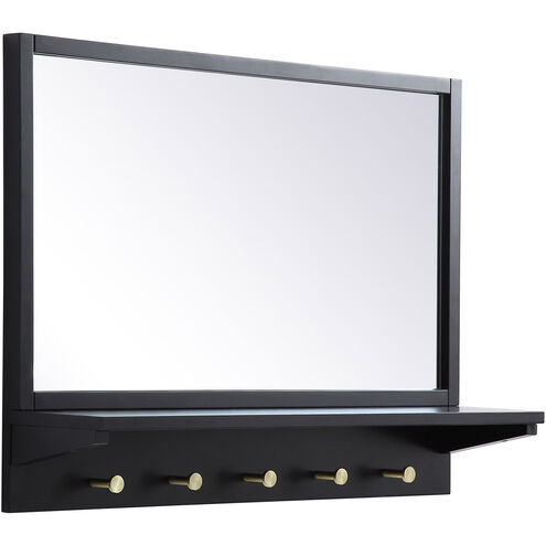 Elle 28 X 21 inch Black Wall Mirror