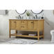 Metropolis 60 X 22 X 34 inch Natural Wood Vanity Sink Set