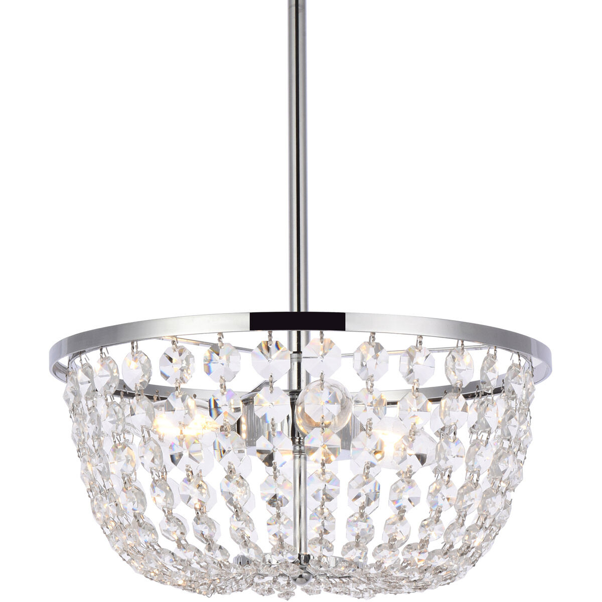 Gianna 3 Light 13 inch Chrome Pendant Ceiling Light