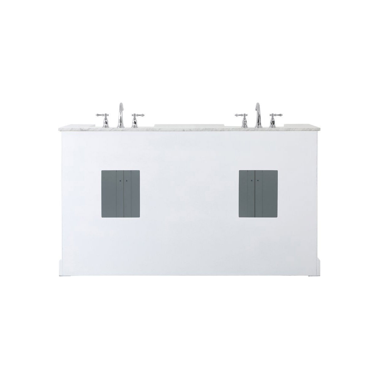 Franklin 60 X 22 X 34.75 inch White Bathroom Vanity Cabinet