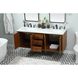 Cyrus 60 X 22 X 34 inch Teak Vanity Sink Set
