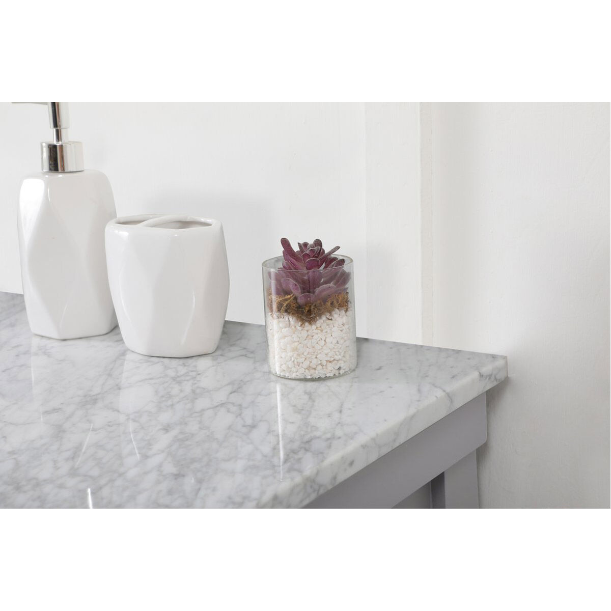 Clement 60 X 22 X 34.13 inch Grey Bathroom Vanity Cabinet