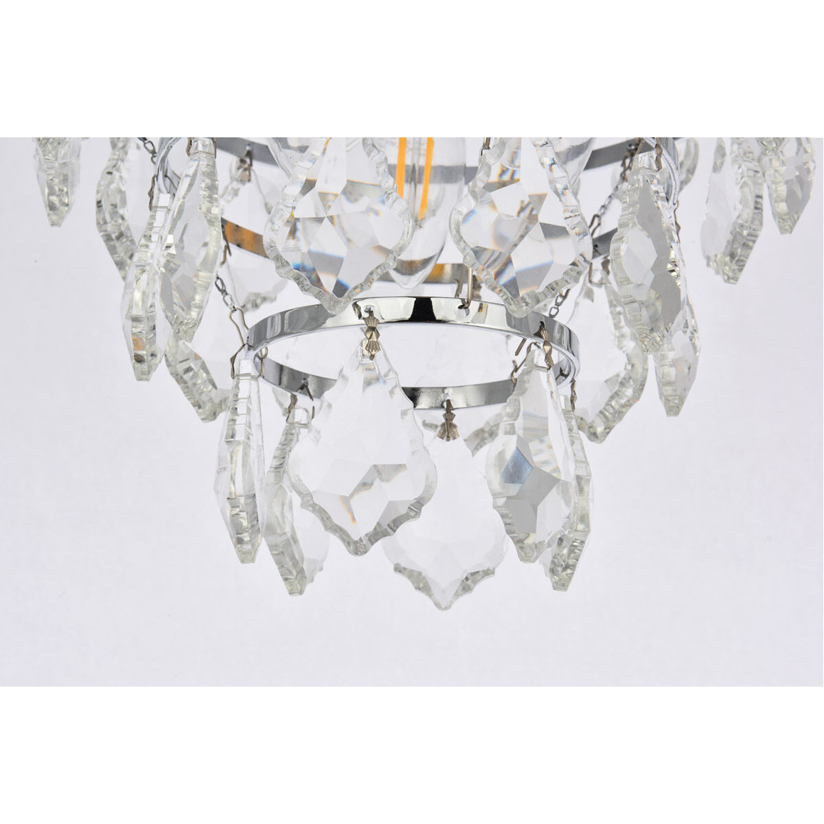 Ella 3 Light 12 inch Chrome Flush Mount Ceiling Light
