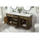 Americana 72 X 22 X 35 inch Driftwood Vanity Sink Set