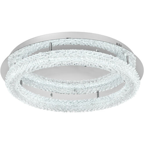 Bowen 1 Light 26 inch Chrome Flush Mount Ceiling Light