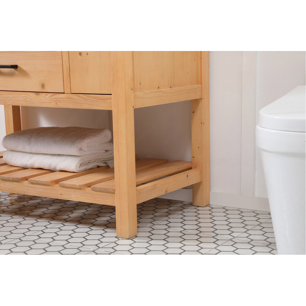 Clement 42 X 22 X 34 inch Natural Wood Bathroom Vanity Cabinet