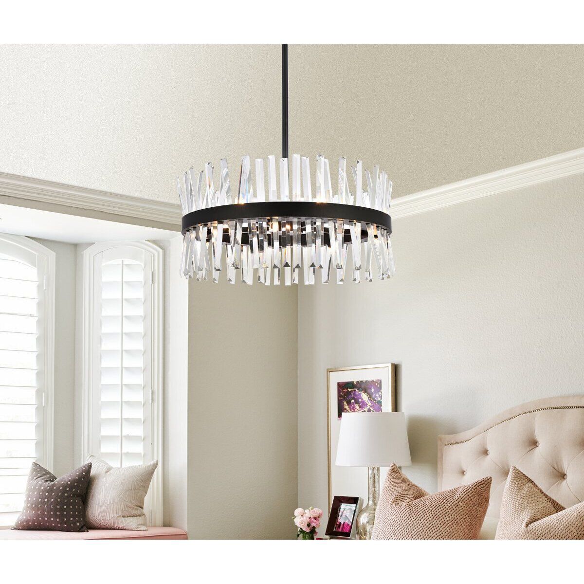 Serephina 14 Light 25 inch Black Pendant Ceiling Light