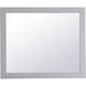 Aqua 36 X 30 inch Grey Wall Mirror