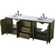 Alina 84 X 34 inch Hazel Oak Bathroom Vanity Cabinet